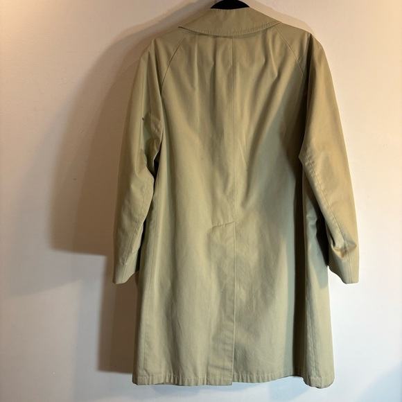 AQUASCUTUM Sz L (estimated) Aqua 5 Trench Coat Classic Cut Back Slit Buttons - Picture 9 of 12